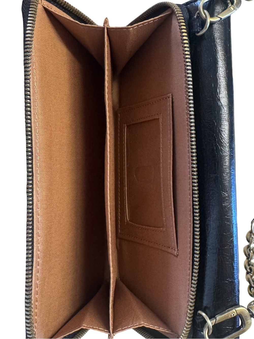 HOBO Rubie Black Leather Crossbody Wallet Bag - Picture 7 of 8